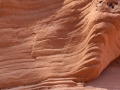 The rock walls of the canyon